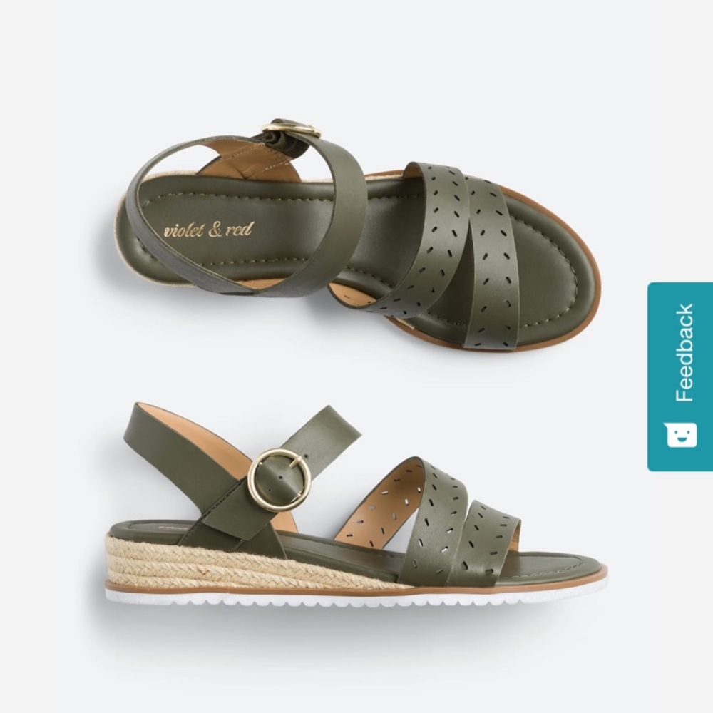 Black leather strappy sandals $60